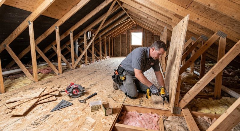 Attic Subfloor Installation in Kansas City, KS