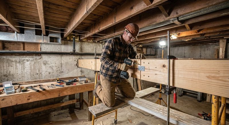 Basement Beam Repair in Conroe, TX