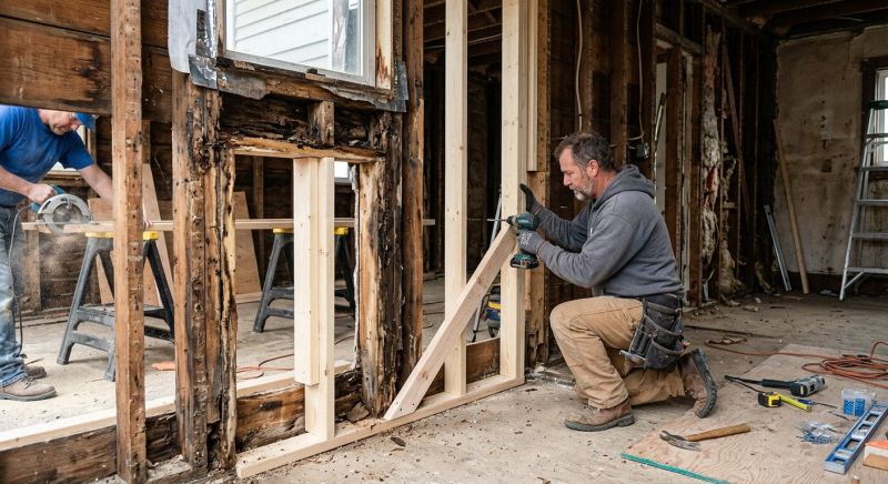 Damaged Framing Replacement in Conroe, TX
