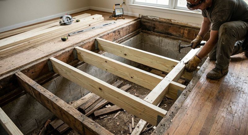Floor Framing Replacement in Conroe, TX