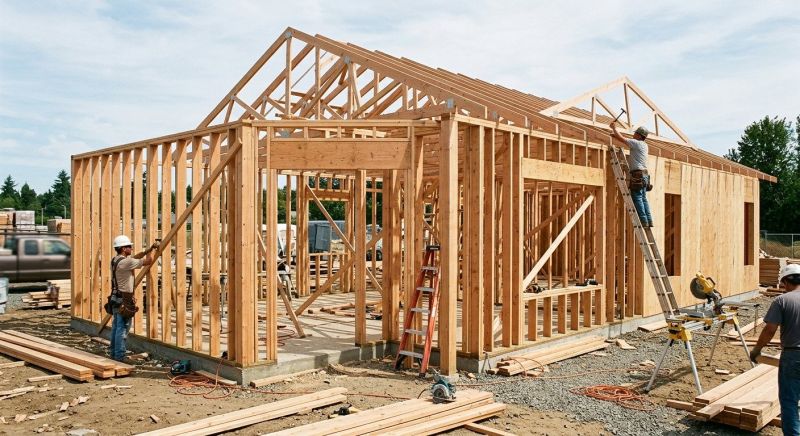 Shop Framing in Conroe, TX