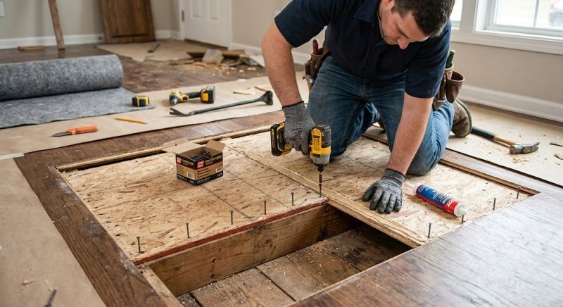 Squeaking Floor Repair in Wilmington, NC