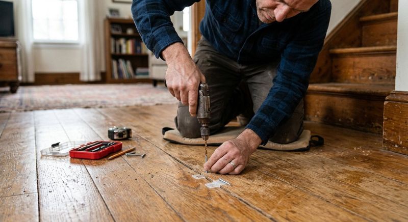 Squeaky Wood Floor Repair in Conroe, TX