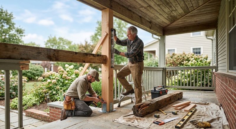 Veranda Post Replacement in Kansas City, KS
