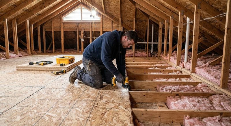 Attic Subfloor Installation in Kansas City, KS