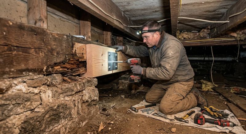 Basement Beam Repair in Kansas City, KS