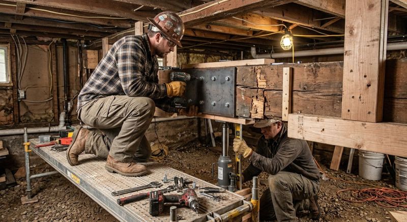 Basement Beam Repair in Wilmington, NC