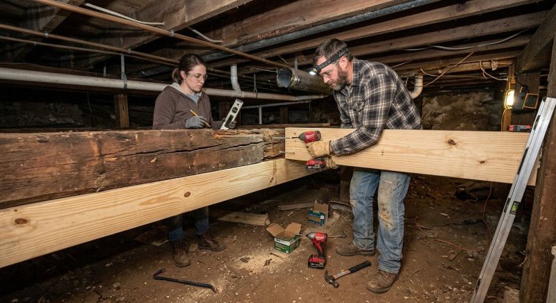 Basement Joist Repair in Kansas City, KS