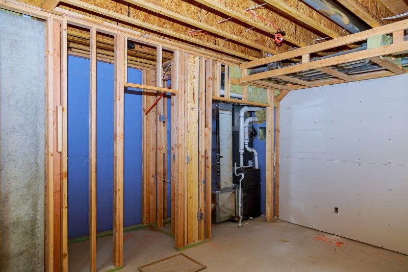 Basement Wall Framing in Conroe, TX