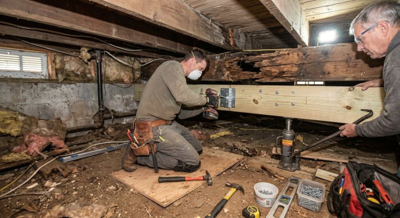Floor Beam Repair in Kansas City, KS