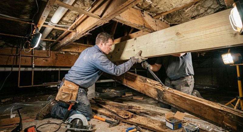 Floor Joists Replacement in Kansas City, KS