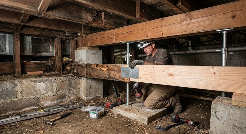 Foundation Joist Repair in Kansas City, KS