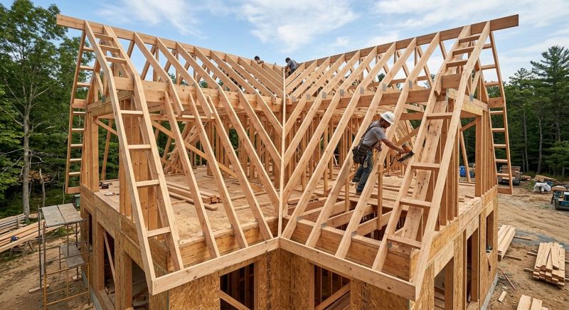 Gambrel Roof Framing in Kansas City, KS