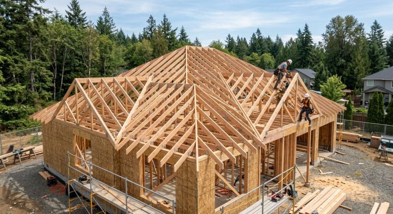 Hip Roof Framing in Kansas City, KS