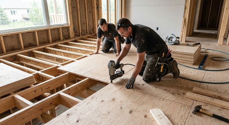 Plywood Flooring Installation in Kansas City, KS