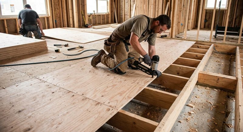 Plywood Flooring Installation in Kansas City, KS