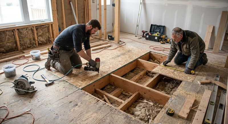 Plywood Subfloor Repair in Conroe, TX