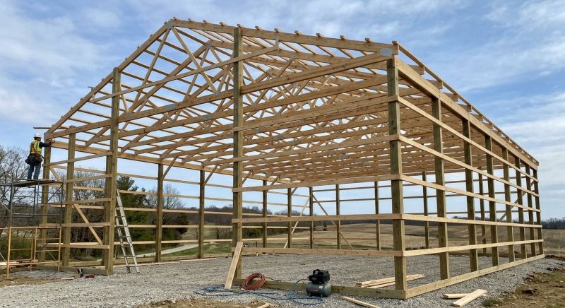 Pole Barn Framing in Kansas City, KS