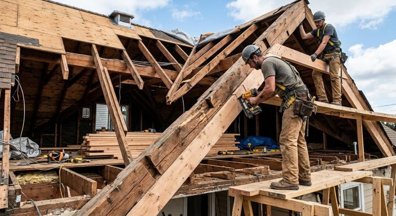 Roof Beam Repair in Kansas City, KS