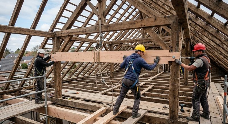 Roof Beam Replacement in Wilmington, NC