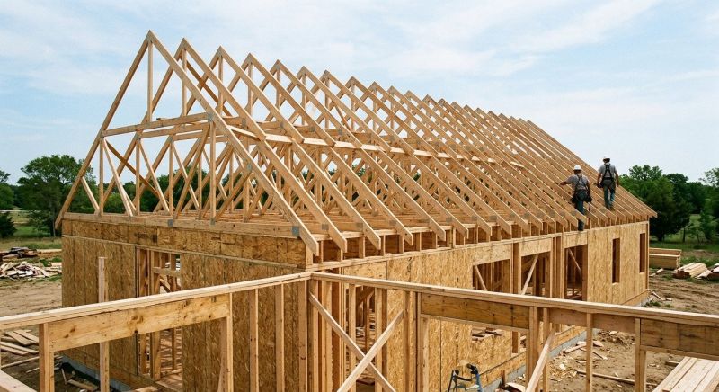 Roof Trusses Installation in Conroe, TX