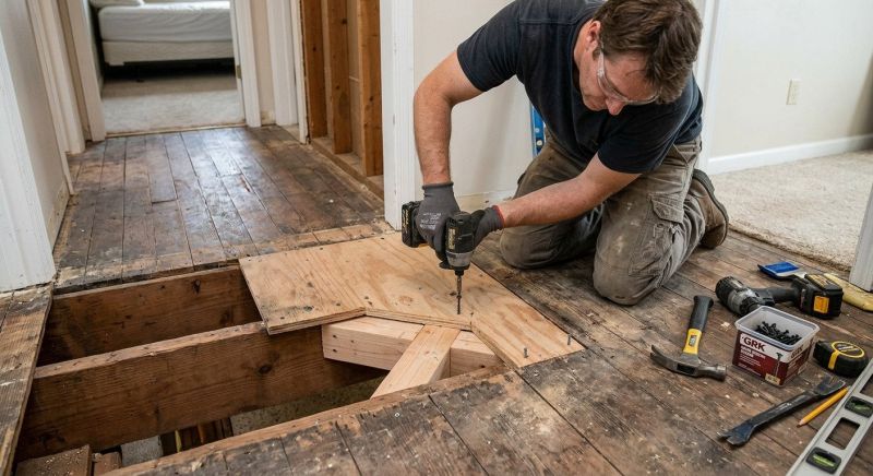 Squeaking Floor Repair in Conroe, TX