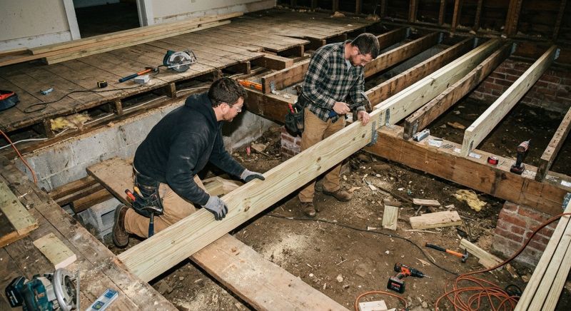 Subfloor Joist Replacement in Wilmington, NC