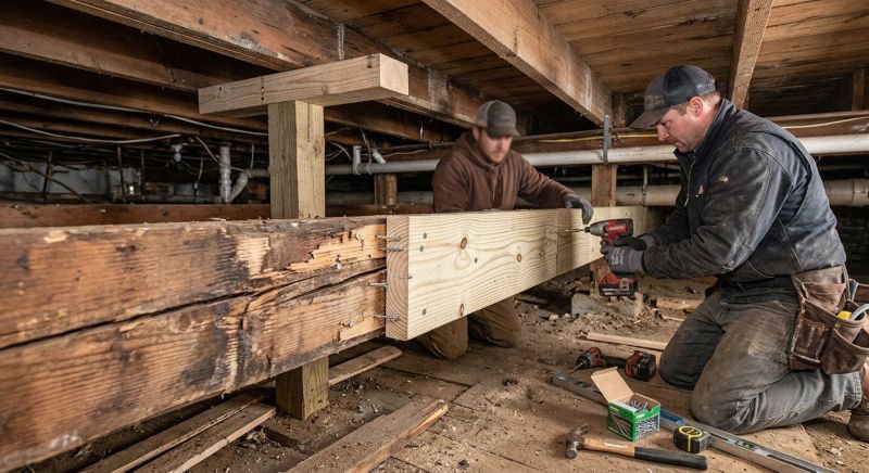 Subfloor Joist Replacement in Wilmington, NC