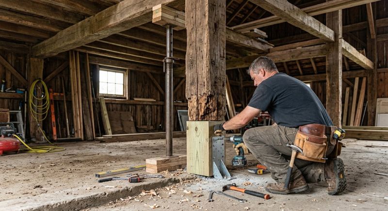 Support Column Repair in Wilmington, NC