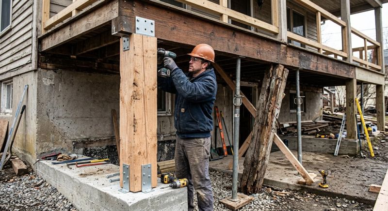 Support Column Repair in Wilmington, NC