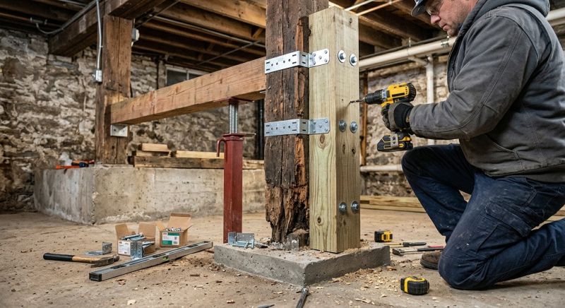 Support Column Repair in Kansas City, KS