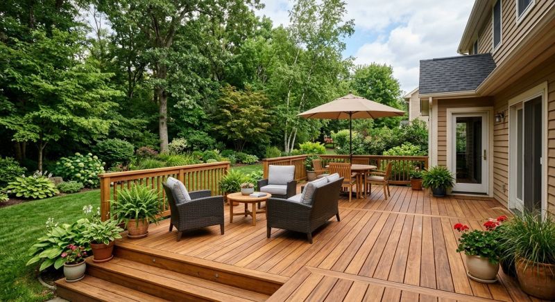 Wooden Patio Installation in Worcester, MA